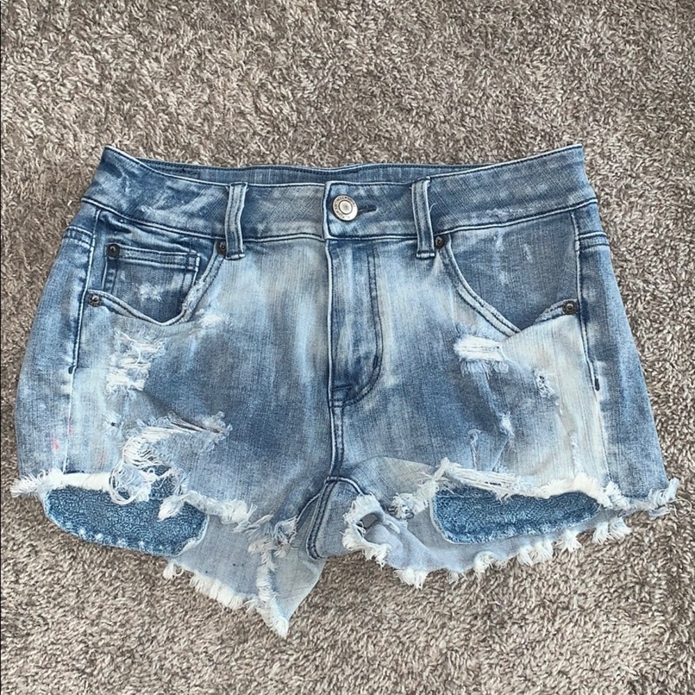American Eagle High Rise Shortie Shorts